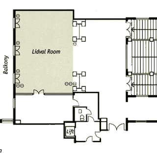 Схема зала Лидваля